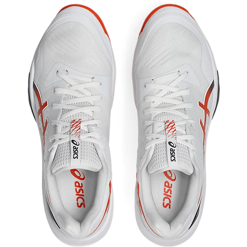 ASICS Sky Elite FF3 Men's Squash Shoes (White/Nova Orange) - Image 8