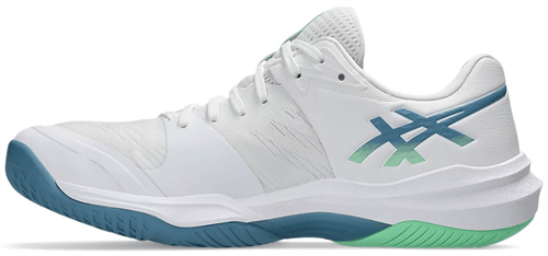 ASICS Sky Elite Squash Shoes (White / Saba Blue) - Image 5