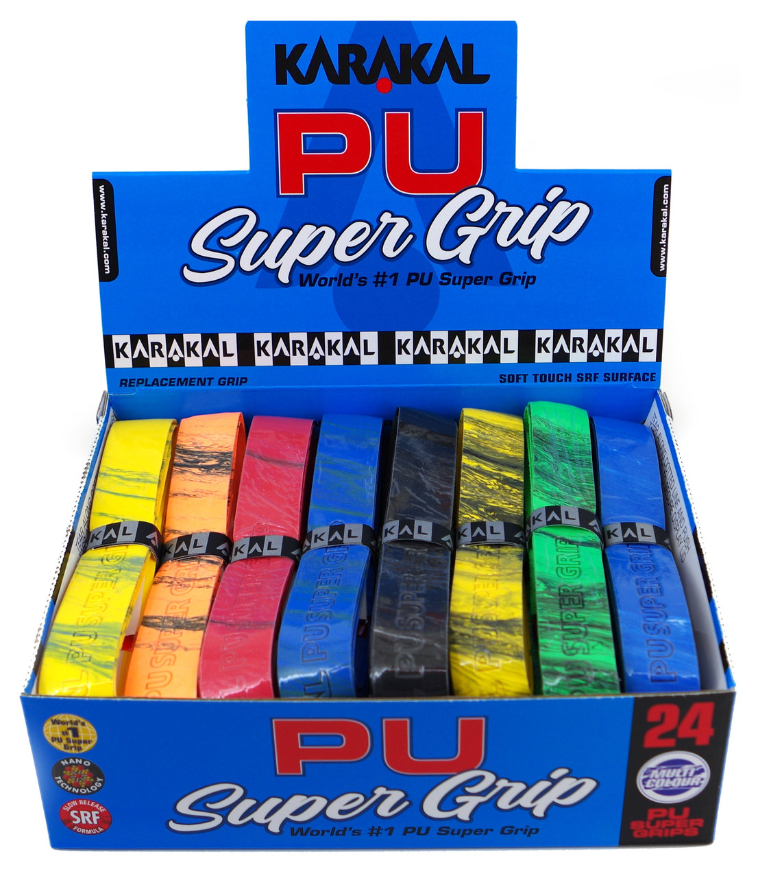Karakal Super PU Multi-Coloured Grip Tape Various Quantities & Colours Available 